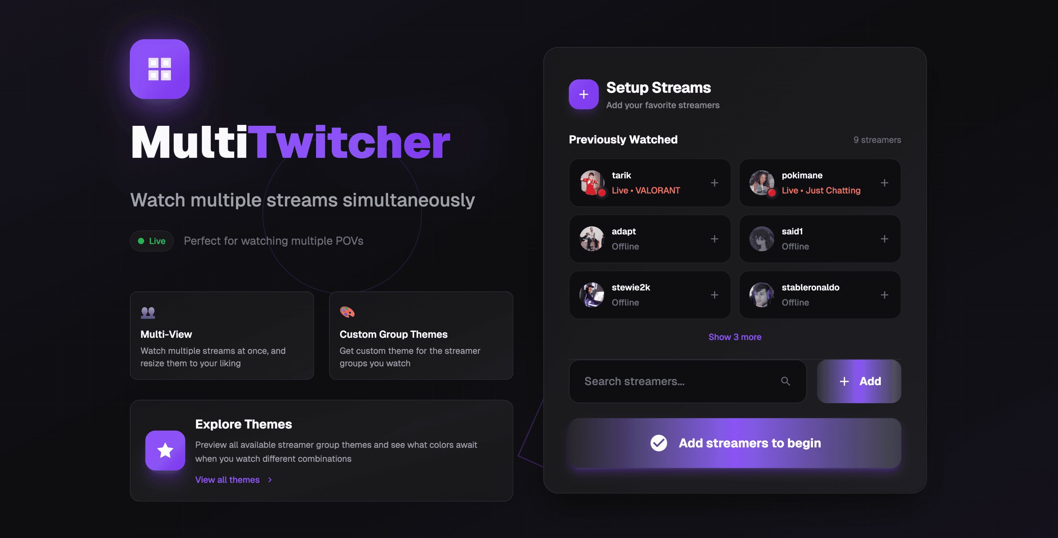 Multitwitcher screenshot 1